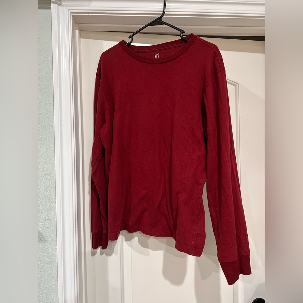 George Burgundy Long Sleeve Top